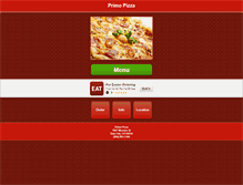 Tablet Screenshot of primopizzadc.com